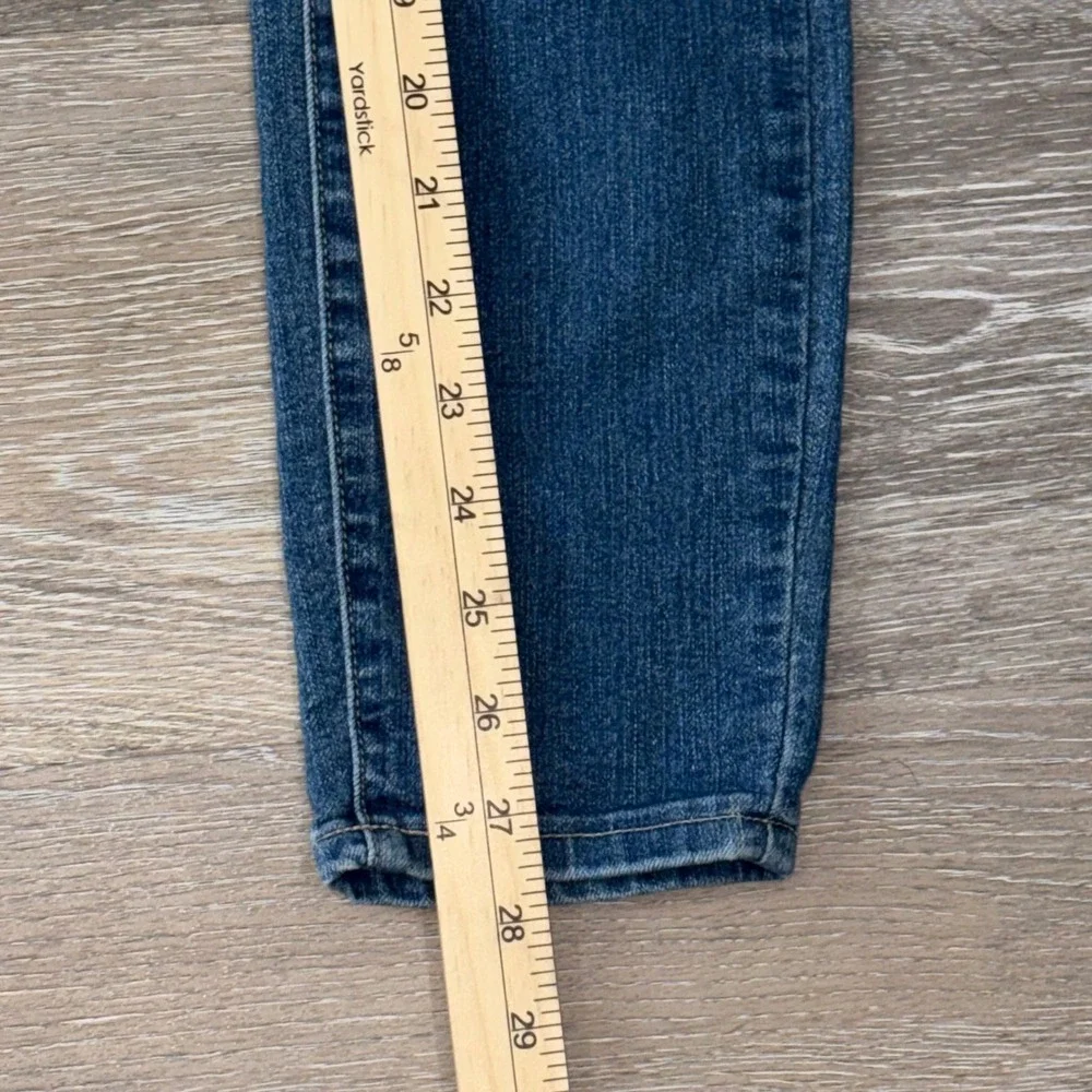PAIGE Hoxton Ankle High Rise Skinny Jeans Medium Blue Stretch Denim Size 25